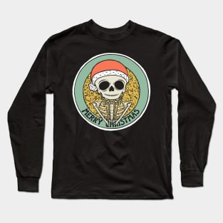 Merry Christmas Skeleton Long Sleeve T-Shirt